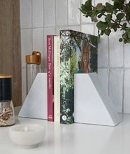 Load image into Gallery viewer, Hawthorne Marble Bookends Pair- White