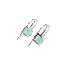 Load image into Gallery viewer, Fabuleux Vous La Stele Amazonite Hook Earrings Petite