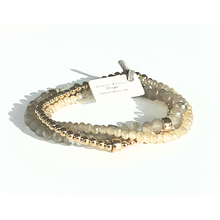 Load image into Gallery viewer, Lindi Kingi Beaded Bracelet Set Smoke and Gold