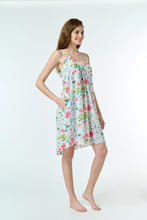 Load image into Gallery viewer, Arabella White with Floral Print Short Nightie