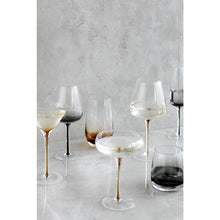Load image into Gallery viewer, Maytime Broste Smoke Champagne Glass set of 4