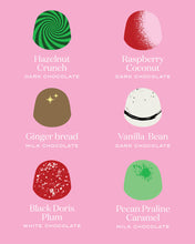 Load image into Gallery viewer, House of Chocolate Christmas Mixed Bonbon Box 6pk