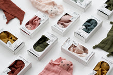 Load image into Gallery viewer, Burrow and Be Muslin Bunny Comforter- Mustard