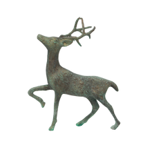 Load image into Gallery viewer, French Country Collections Reindeer Stag Large Brass Antique