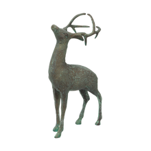 Load image into Gallery viewer, French Country Collections Reindeer Head Up Brass Antique