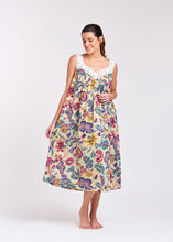 Load image into Gallery viewer, Arabella Pinks/Purples V Neck Lace Nightie