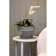 Load image into Gallery viewer, Maytime Hobbs Squared Flowerpot- Browns