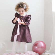 Load image into Gallery viewer, Burrow & Be Hazel Dress- Herringbone Plum