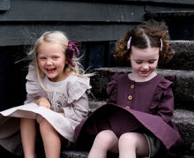 Load image into Gallery viewer, Burrow & Be Hazel Dress- Herringbone Plum