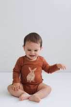 Load image into Gallery viewer, Burrow and Be Mr Hopkins Long Sleeve Bodysuit- Chestnut