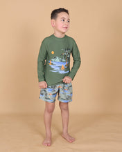 Load image into Gallery viewer, Tiny Tribe Island Getaway Volley Swim Short