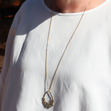 Load image into Gallery viewer, Fabuleux Vous Steel Me Yellow Gold Flower Necklace