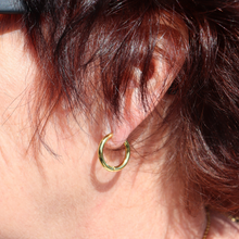 Load image into Gallery viewer, Fabuleux Vous Yellow Gold 20mm Huggie Hoops
