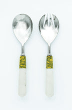 Load image into Gallery viewer, Bianca Lorenne Salad Servers-Ochre/Ivory