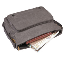 Load image into Gallery viewer, Troop Classic London Laptop Messenger Bag-Charcoal