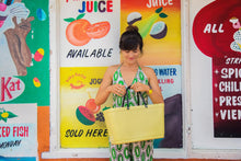 Load image into Gallery viewer, Hinza Large Lemon Bag- Green Plastic