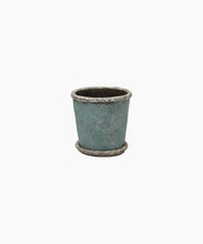 Load image into Gallery viewer, French Country Collections Sea Blue Plant Pot & Saucer Small