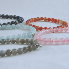 Load image into Gallery viewer, Fabuleux Vous La Pierre Rose Quartz Bracelet Stretchy