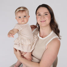 Load image into Gallery viewer, Little Bee by Dimples Cotton Skirt Bodysuit- Gingham