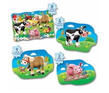 Load image into Gallery viewer, The Learning Journey My First Puzzle Sets, 4-in-a-box puzzles- Farm