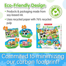 Load image into Gallery viewer, The Learning Journey My First Puzzle Sets, 4-in-a-box puzzles- Farm