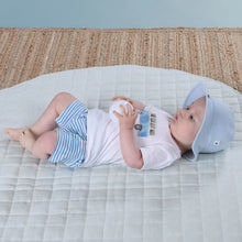 Load image into Gallery viewer, Little Bee By Dimples Blue Stripe Cotton Shorts