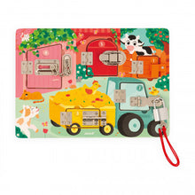 Load image into Gallery viewer, Janod Farm Padlocks Board