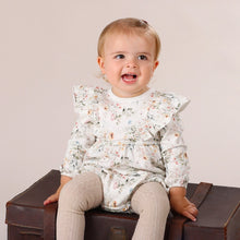 Load image into Gallery viewer, Little Bee by Dimples Floral Cotton Frill Romper
