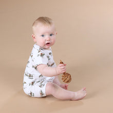 Load image into Gallery viewer, Little Bee by Dimples Cotton Romper- Cowboys