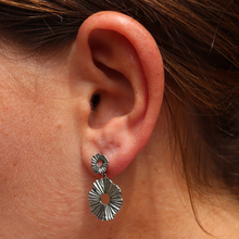 Load image into Gallery viewer, Fabuleux Vous Steel Me Silver Jess Earrings