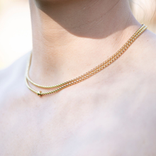 Load image into Gallery viewer, Fabuleux Vous Steel Me Yellow Gold Stainless Steel Box Chain 85cm