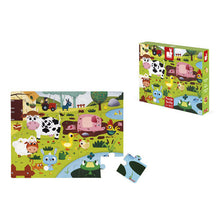 Load image into Gallery viewer, Janod Tactile Farm Animals Puzzle