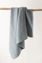 Load image into Gallery viewer, Burrow & Be 100% Wool Knit Baby Blanket- Stone Blue