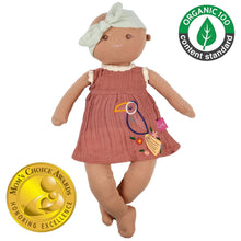 Load image into Gallery viewer, Bonikka Baby Aria-100% Organic Soft Doll 43cm