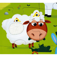Load image into Gallery viewer, Janod Tactile Farm Animals Puzzle