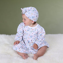 Load image into Gallery viewer, Little Bee by Dimples Cotton Bow Beanie- Floral