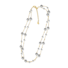 Load image into Gallery viewer, Fabuleux Vous Perle Long Gold Pearl Necklace