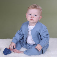 Load image into Gallery viewer, Little Bee by Dimples Fleece Bomber Jacket- Denim