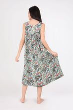 Load image into Gallery viewer, Arabella Blue Floral V-Neck Nightie