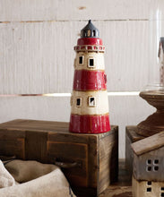 Load image into Gallery viewer, PRE-ORDER French Country Collections Saint Malo Tea Light Lighthouse