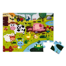 Load image into Gallery viewer, Janod Tactile Farm Animals Puzzle