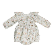 Load image into Gallery viewer, Little Bee by Dimples Floral Cotton Frill Romper