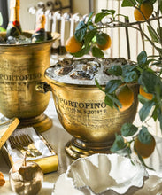 Load image into Gallery viewer, French Country Collections Portofino Gold Champagne Bucket Short