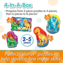Load image into Gallery viewer, The Learning Journey My First Puzzle Sets, 4-in-a-box Puzzles- Dinos