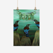 Load image into Gallery viewer, Kathryn Furniss Tea Towel- Tui & the Kawakawa Necklace