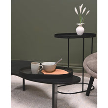Load image into Gallery viewer, Maytime Studio Arlo Sofa Tray Table- Black & Army Grey Green