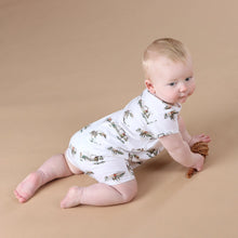 Load image into Gallery viewer, Little Bee by Dimples Cotton Romper- Cowboys