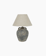Load image into Gallery viewer, French Country Collections Emilia Vessel Lamp Small with Black Coolie Shade 35cm