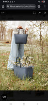 Load image into Gallery viewer, Hinza Large Pigeon Blue Bag- Green Plastic