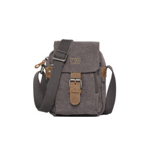 Load image into Gallery viewer, Troop Classic 213 Small Flap Front Cross Body Bag- Charcoal
